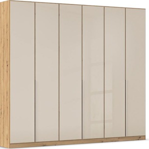 Drehtürenschrank RAUCH Kleiderschrank Kleiderschränke Schrank Garderobe AGORDO mit Glasfront Schränke Gr. B/H/T: 271cm x 229cm x 54cm, 6 St., braun (eiche artisan) durchdachte Innenausstattung, in 6 Breiten und 2 Höhen MADE IN GERMANY