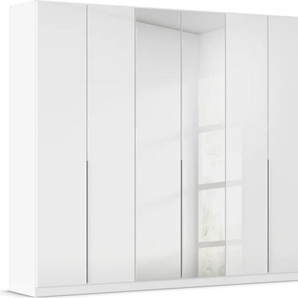 Drehtürenschrank RAUCH Kleiderschrank Kleiderschränke Schrank Garderobe AGORDO mit Glasfront Schränke Gr. B/H/T: 271cm x 229cm x 54cm, 6 St., weiß (alpinweiß) durchdachte Innenausstattung, in 6 Breiten und 2 Höhen MADE IN GERMANY