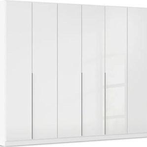 Drehtürenschrank RAUCH Kleiderschrank Kleiderschränke Schrank Garderobe AGORDO mit Glasfront Schränke Gr. B/H/T: 315cm x 210cm x 54cm, 7 St., weiß (alpinweiß) durchdachte Innenausstattung, in 6 Breiten und 2 Höhen MADE IN GERMANY