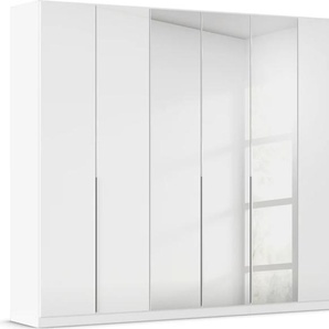 Drehtürenschrank RAUCH Kleiderschrank Kleiderschränke Schrank Garderobe AGORDO mit Glasfront Schränke Gr. B/H/T: 315cm x 229cm x 54cm, 7 St., weiß (alpinweiß) durchdachte Innenausstattung, in 6 Breiten und 2 Höhen MADE IN GERMANY