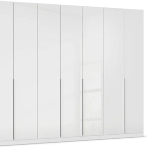 Drehtürenschrank RAUCH Kleiderschrank Kleiderschränke Schrank Garderobe AGORDO mit Glasfront Schränke Gr. B/H/T: 315cm x 229cm x 54cm, 7 St., weiß (alpinweiß) durchdachte Innenausstattung, in 6 Breiten und 2 Höhen MADE IN GERMANY