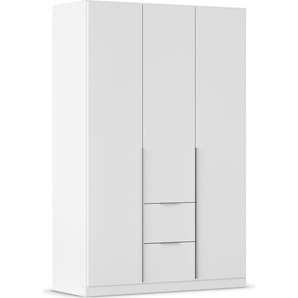 Drehtürenschrank RAUCH Kleiderschrank Schrank Garderobe AGORDO mit Dekor- oder Hochglanzfront Schränke Gr. B/H/T: 136cm x 210cm x 54cm, 3 St., weiß (alpinweiß) mit Außenschubkästen, in 6 Breiten und 2 Höhen MADE IN GERMANY