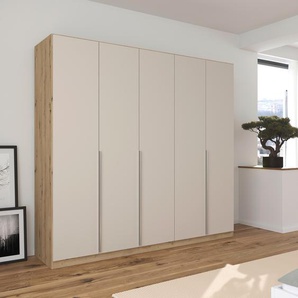 Drehtürenschrank RAUCH Kleiderschrank Schrank Garderobe AGORDO mit Dekor- oder Hochglanzfront Schränke Gr. B/H/T: 226 cm x 210 cm x 54 cm, 5 St., braun (eiche artisan, champagner) durchdachte Innenausstattung, in 6 Breiten und 2 Höhen MADE IN GERMANY