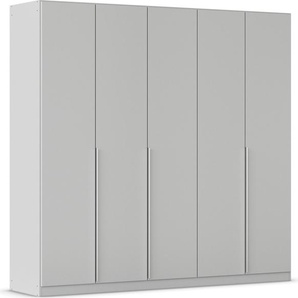 Drehtürenschrank RAUCH Kleiderschrank Schrank Garderobe AGORDO mit Dekor- oder Hochglanzfront Schränke Gr. B/H/T: 226cm x 210cm x 54cm, 5 St., grau (seidengrau) durchdachte Innenausstattung, in 6 Breiten und 2 Höhen MADE IN GERMANY