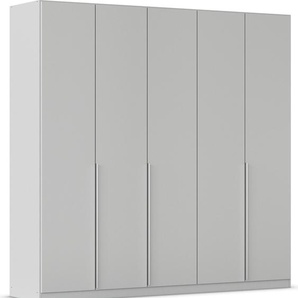 Drehtürenschrank RAUCH Kleiderschrank Schrank Garderobe AGORDO mit Dekor- oder Hochglanzfront Schränke Gr. B/H/T: 226 cm x 229 cm x 54 cm, 5 St., grau (seidengrau) durchdachte Innenausstattung, in 6 Breiten und 2 Höhen MADE IN GERMANY