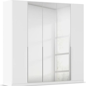 Drehtürenschrank RAUCH Kleiderschrank Schrank Garderobe AGORDO mit Dekor- oder Hochglanzfront Schränke Gr. B/H/T: 226cm x 229cm x 54cm, 5 St., weiß (alpinweiß) durchdachte Innenausstattung, in 6 Breiten und 2 Höhen MADE IN GERMANY