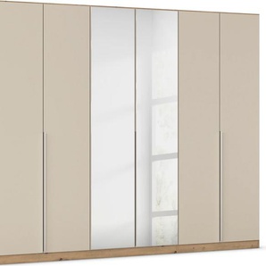 Drehtürenschrank RAUCH Kleiderschrank Schrank Garderobe AGORDO mit Dekor- oder Hochglanzfront Schränke Gr. B/H/T: 271cm x 210cm x 54cm, 6 St., braun (eiche artisan/champagner) durchdachte Innenausstattung, in 6 Breiten und 2 Höhen MADE IN GERMANY