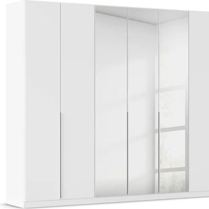 Drehtürenschrank RAUCH Kleiderschrank Schrank Garderobe AGORDO mit Dekor- oder Hochglanzfront Schränke Gr. B/H/T: 315cm x 229cm x 54cm, 7 St., weiß (alpinweiß) durchdachte Innenausstattung, in 6 Breiten und 2 Höhen MADE IN GERMANY