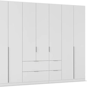 Drehtürenschrank RAUCH Kleiderschrank Schrank Garderobe AGORDO mit Dekor- oder Hochglanzfront Schränke Gr. B/H/T: 315cm x 229cm x 54cm, 7 St., weiß (alpinweiß) mit Außenschubkästen, in 6 Breiten und 2 Höhen MADE IN GERMANY