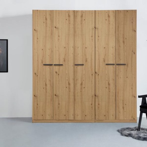 Drehtürenschrank RAUCH Kleiderschrank Schrank Garderobe TOPSELLER OTELI inkl. Inneneinteilung Schränke Gr. B/H/T: 226 cm x 229 cm x 54 cm, Ohne Spiegel, braun (eiche artisan) mit 3 Innenschubladen extra Böden optional Spiegel MADE IN GERMANY