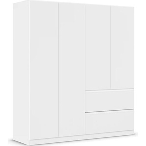 Drehtürenschrank RAUCH Kleiderschrank Schrank Garderobe Wäscheschrank COSTA in 3 Breiten Schränke Gr. B/H/T: 181cm x 197cm x 54cm, 4 St., weiß (alpinweiß) viel Platz, grifflose Front und Push-to-Open Funktion MADE IN GERMANY