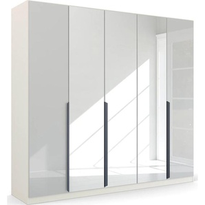 Drehtürenschrank RAUCH Modern by Quadra Spin Schränke Gr. B/H/T: 226cm x 210cm x 54cm, 5 St., weiß (alpinweiß/glas kristallweiß)