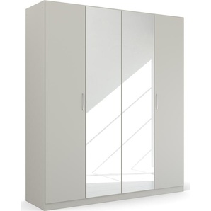 Drehtürenschrank RAUCH Pure by Quadra Spin Schränke Gr. B/H/T: 181cm x 210cm x 54cm, 4 St., grau (seidengrau)