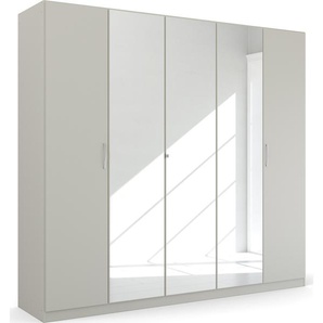 Drehtürenschrank RAUCH Pure by Quadra Spin Schränke Gr. B/H/T: 226cm x 210cm x 54cm, 5 St., grau (seidengrau)