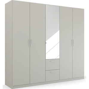 Drehtürenschrank RAUCH Pure by Quadra Spin Schränke Gr. B/H/T: 226cm x 210cm x 54cm, 5 St., grau (seidengrau)