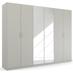 Drehtürenschrank RAUCH Pure by Quadra Spin Schränke Gr. B/H/T: 271cm x 210cm x 54cm, 6 St., grau (seidengrau)