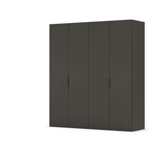 Drehtürenschrank  Fifty | schwarz | 201 cm | 223 cm |