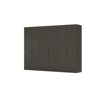 Drehtürenschrank ¦ schwarz ¦ Maße (cm): B: 301 H: 223