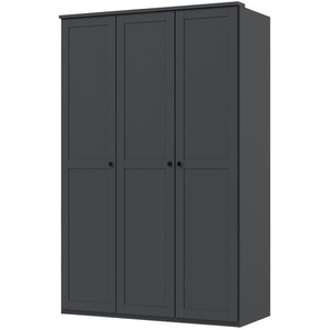 Drehtürenschrank - schwarz - Materialmix - 135 cm - 210 cm - 58 cm | Möbel Kraft