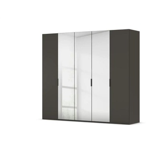 Drehtürenschrank - schwarz - Materialmix - 251 cm - 223 cm | Möbel Kraft