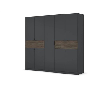 Drehtürenschrank  Thurso ¦ schwarz ¦ Maße (cm): B: 226 H: 210