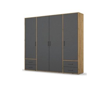 Drehtürenschrank  Yarm ¦ braun ¦ Maße (cm): B: 187 H: 194