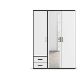 Drehtürenschrank  Yarm ¦ grau ¦ Maße (cm): B: 140 H: 194