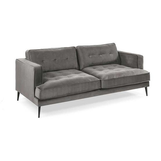 Sofa Dreisitzer Grau / Lc Home 3er Sofa Dreisitzer Couch Italy Modern Gesteppt Samt Grau Ebay ...