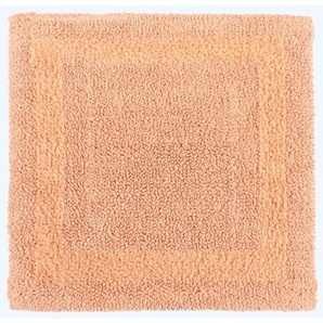 Duschvorleger apricot 50x50 cm aus 100% Baumwolle - Homescapes