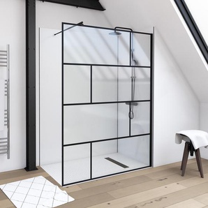 Duschwand Walk-In II 140cm Schwarz