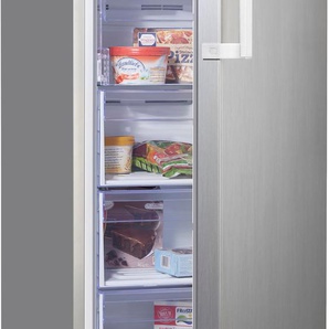 E (A bis G) AMICA Gefrierschrank GSN 324 160 E Gefrierschränke No Frost, Holiday-Schaltung, Inverter Kompressor silberfarben (edelstahl optik) Gefrierschränke