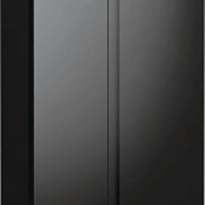 GORENJE Side-by-Side NRR 9185 EA, E (A-G), silber (schwarz), B:91cm H:178,6cm T:64,3cm, Kühlschränke, Inverter Kompressor