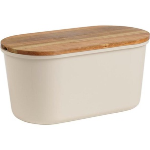 Echtwerk Brotbox Fresh, Creme, Holz, Akazie, länglich, 37x21.50x17.20 cm, Schneidebrett, Küchenzubehör, Brotkästen & -Körbe