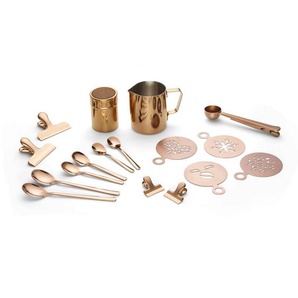 Echtwerk Kaffeeset, Kupfer, Metall, 23-teilig, 350 ml, 10.5 cm, Essen & Trinken, Geschirr, Geschirr-Sets, Kaffeeservice