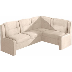 Eckbank MAX WINZER Noah in 2 Größen und Bezugsqualitäten, bequem komfortabel Sitzbänke Gr. B/H/T: 180cm x 89cm x 140cm, Luxus-Microfaser, Eckbank klein-Langer Schenkel links, beige