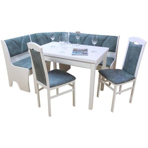 Eckbankgruppe Couto mit ausziehbarem Tisch, 2 Stühlen und einer Bank