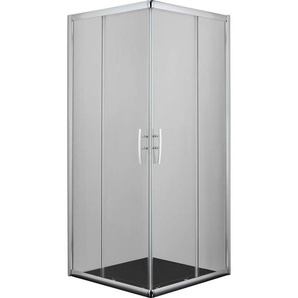 Xxxl Eckeinstieg, Chrom, Metall, Glas, 90x200x90 cm, Badezimmer, Waschbecken & Armaturen, Duschpaneele