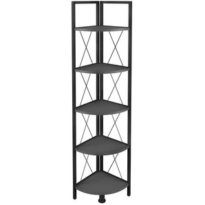 Eckregal - grau - Materialmix - 34 cm - 160 cm | Möbel Kraft