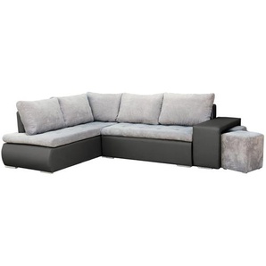 Ecksofa BELGRAD Beige + Weiß