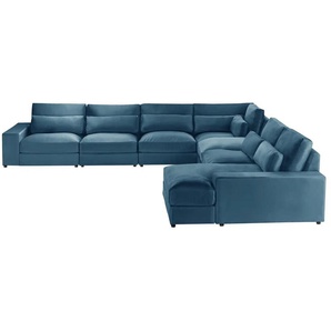 Ecksofa  Branna ¦ blau ¦ Maße (cm): B: 412 H: 88 T: 296