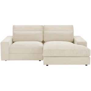 Ecksofa  Branna - creme - Materialmix - 232 cm - 88 cm - 164 cm | Möbel Kraft