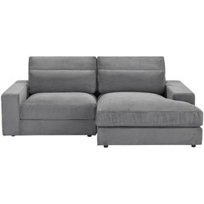 Ecksofa  Branna - grau - Materialmix - 232 cm - 88 cm - 164 cm | Möbel Kraft