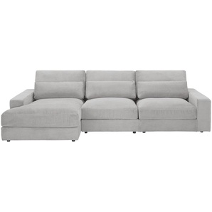 Ecksofa  Branna - grau - Materialmix - 322 cm - 88 cm - 164 cm | Möbel Kraft