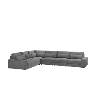 Ecksofa Branna - grau - Materialmix - 412 cm - 88 cm - 322 cm | Möbel Kraft