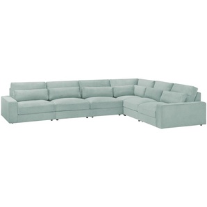 Ecksofa  Branna ¦ grün ¦ Maße (cm): B: 412 H: 88 T: 322