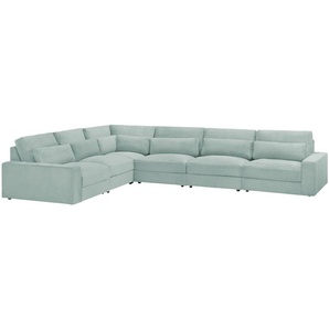 Ecksofa  Branna ¦ grün ¦ Maße (cm): B: 412 H: 88 T: 322