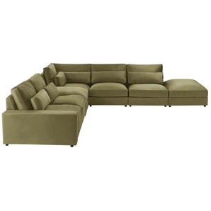 Ecksofa  Branna ¦ grün ¦ Maße (cm): B: 412 H: 88 T: 386