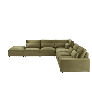 Ecksofa  Branna ¦ grün ¦ Maße (cm): B: 412 H: 88 T: 386