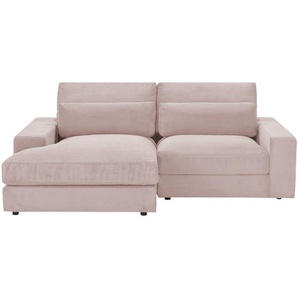 Ecksofa  Branna - rosa/pink - Materialmix - 232 cm - 88 cm - 164 cm | Möbel Kraft