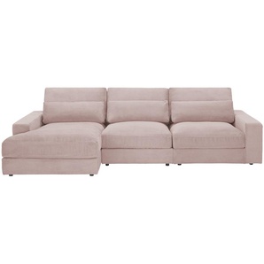 Ecksofa  Branna - rosa/pink - Materialmix - 322 cm - 88 cm - 164 cm | Möbel Kraft